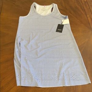 Ivory Blue and White Tennis Dress